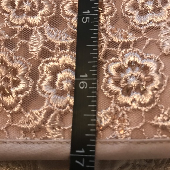 new JS Collections Pink Lacy top size 6 - Picture 8 of 9